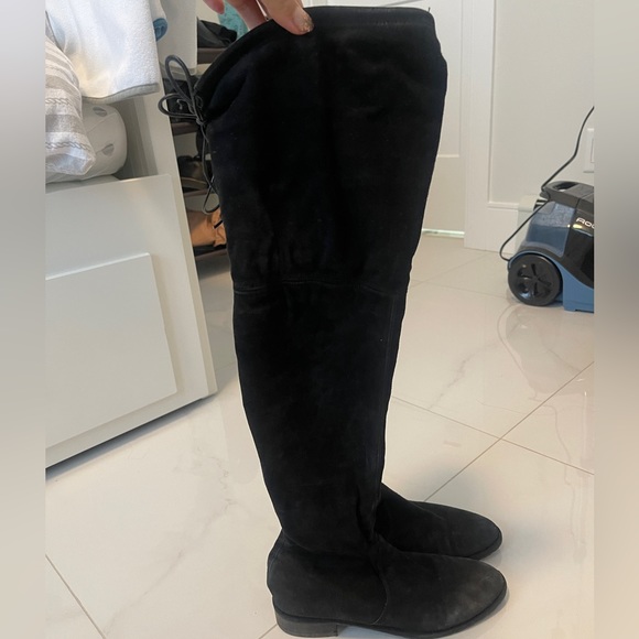 Stuart Weitzman Lowland Suede Boots - 37, US 6.5 - Picture 2 of 9